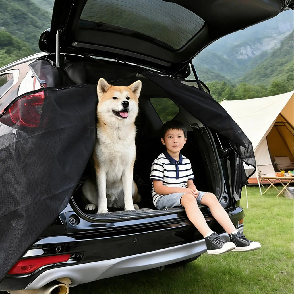 59x59" Magnetic Tailgate Mesh Screen – UV & Privacy Shield Tailgate Mesh Screen QXL