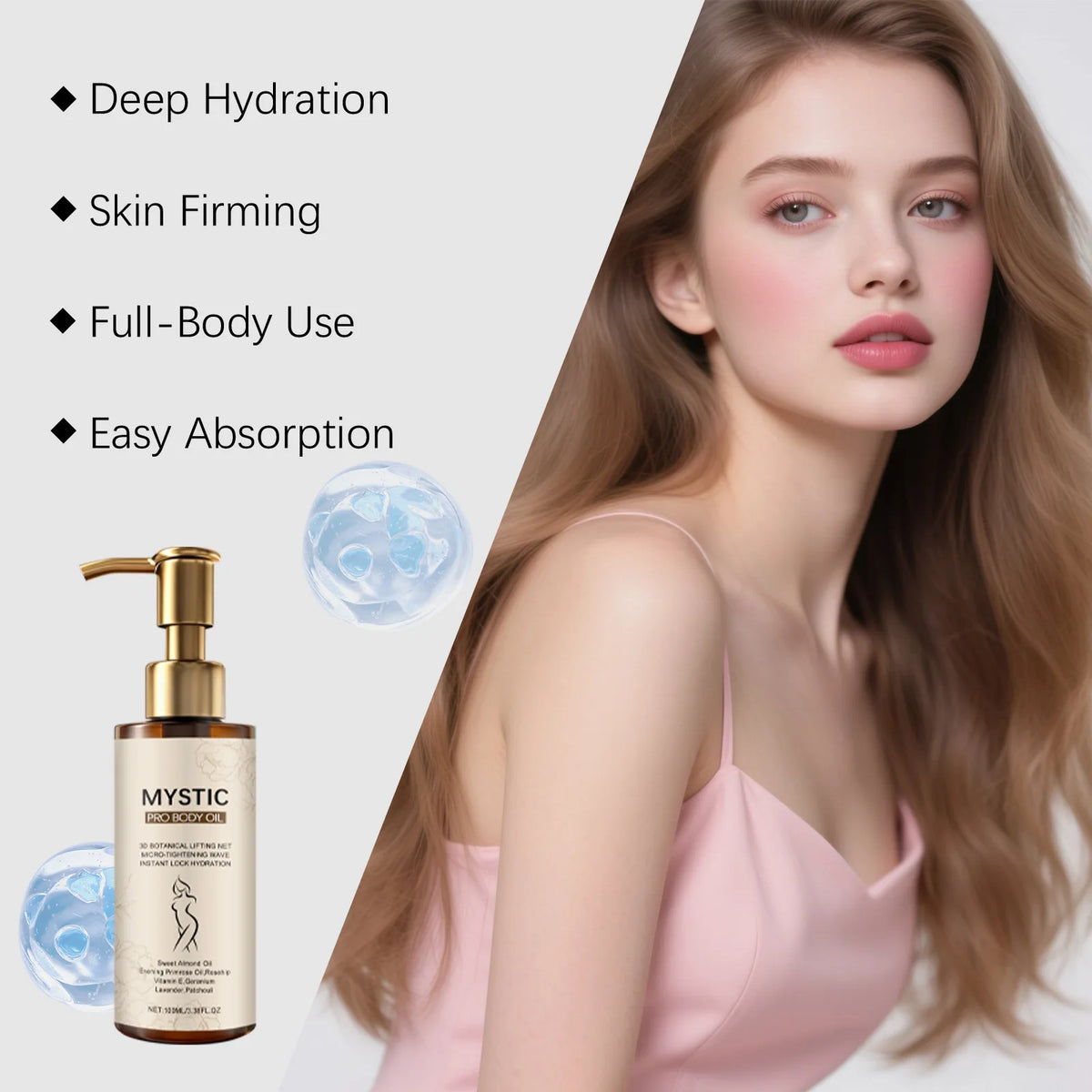 Firming Body Oil – Nourishing, Tightening & Brightening 100ml Firming Body Oil QXL