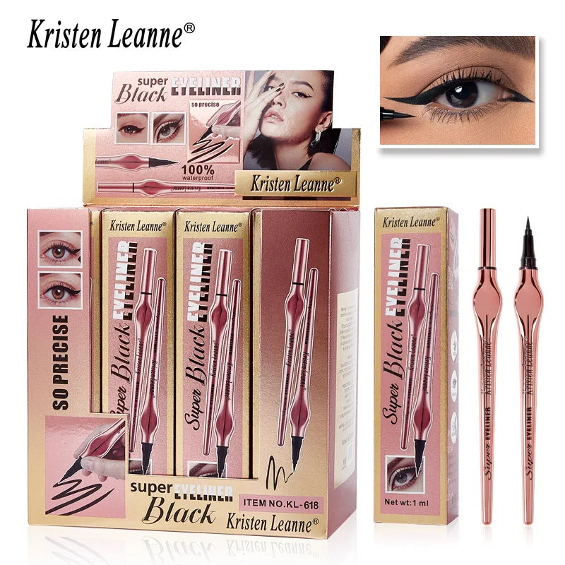 Black Matte Eyeliner Pen – Fast-Dry & Smudge-Resistant Eyeliner Pen QXL