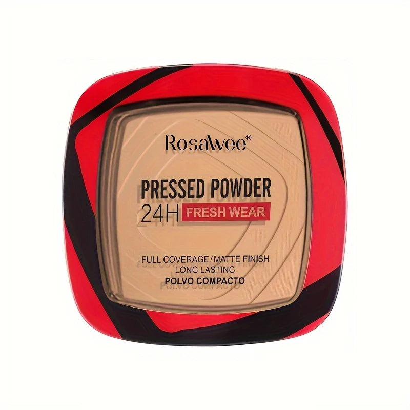 Rosawee Full Coverage Pressed Powder Foundation 24H Matte Pressed Powder Foundation QXL