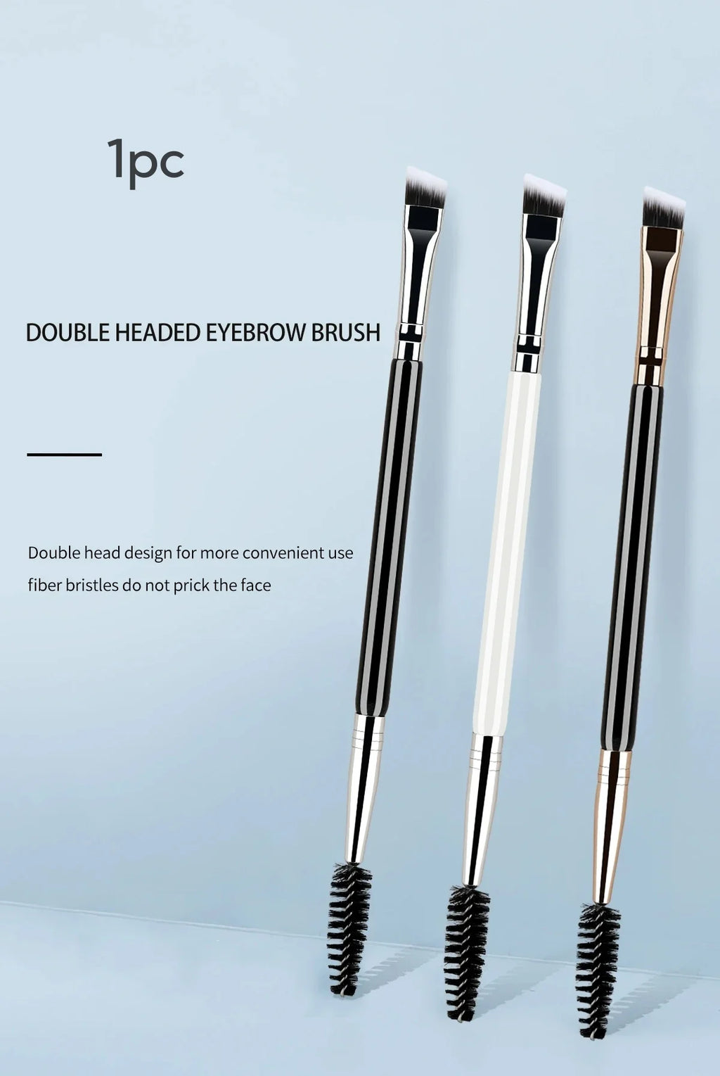 2-in-1 Double-Ended Eyebrow & Eyelash Spoolie Brush Eyebrow Spoolie Brush QXL