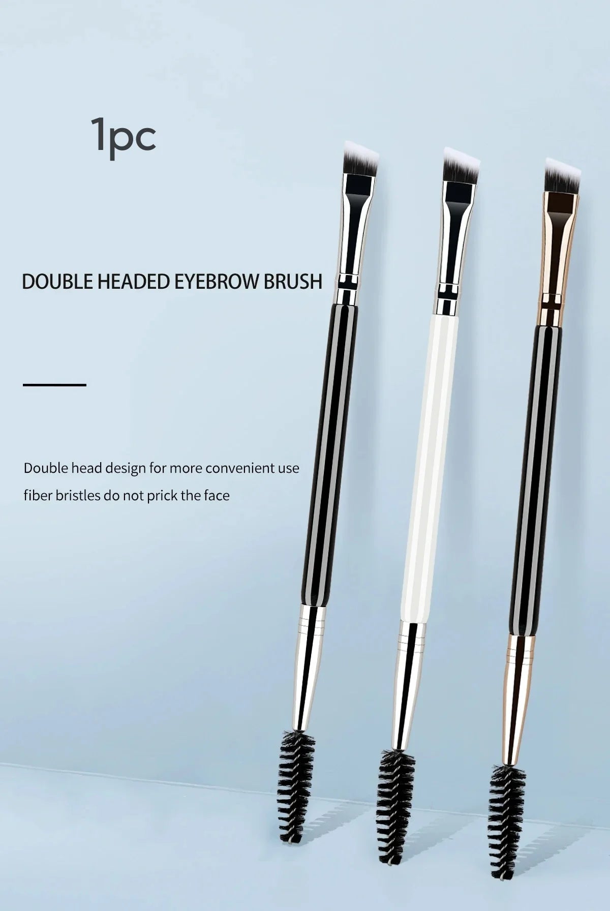 2-in-1 Double-Ended Eyebrow & Eyelash Spoolie Brush Eyebrow Spoolie Brush QXL