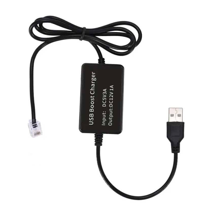 USB to RJ11 DC5521 Radar Detector Power Cable 1.5M Radar Detector Cable QXL RJ11