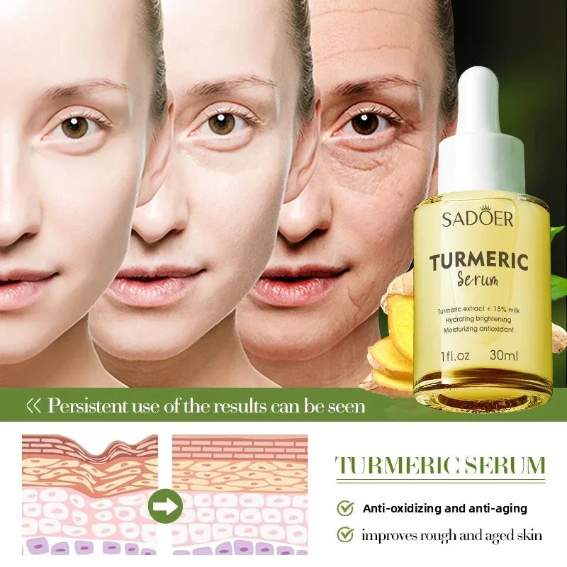 Gold Turmeric Milk Face Serum | Hydrating & Brightening Essence Face Serum QXL