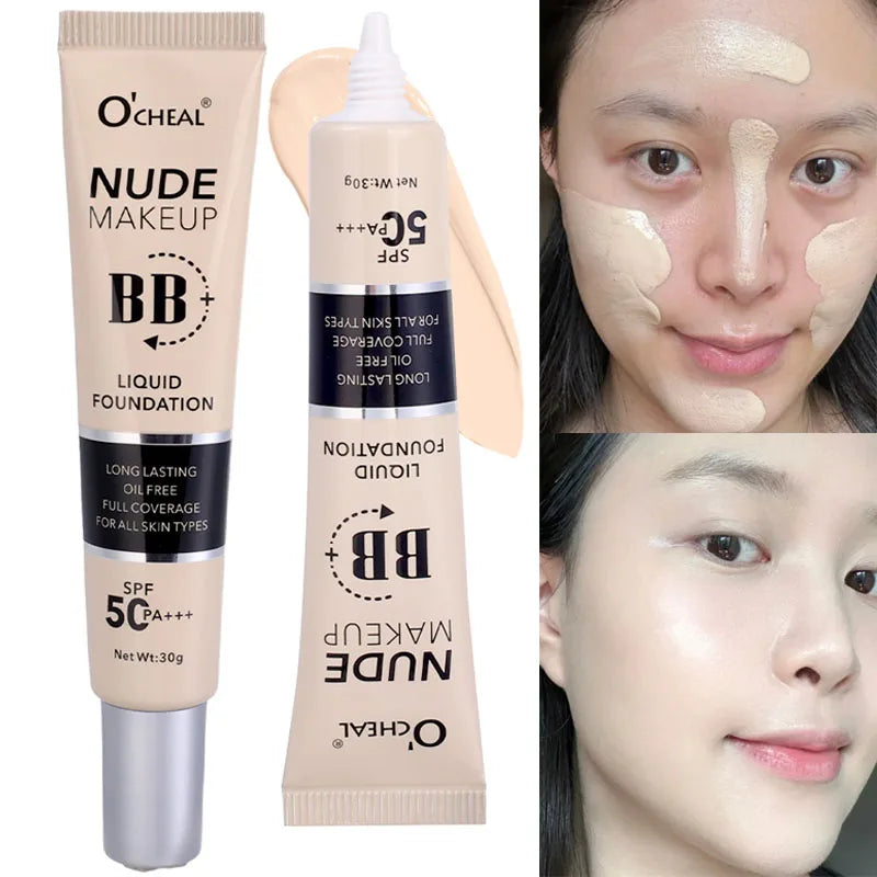 Oil Control BB Cream – Waterproof Foundation & Concealer BB Cream Foundation QXL