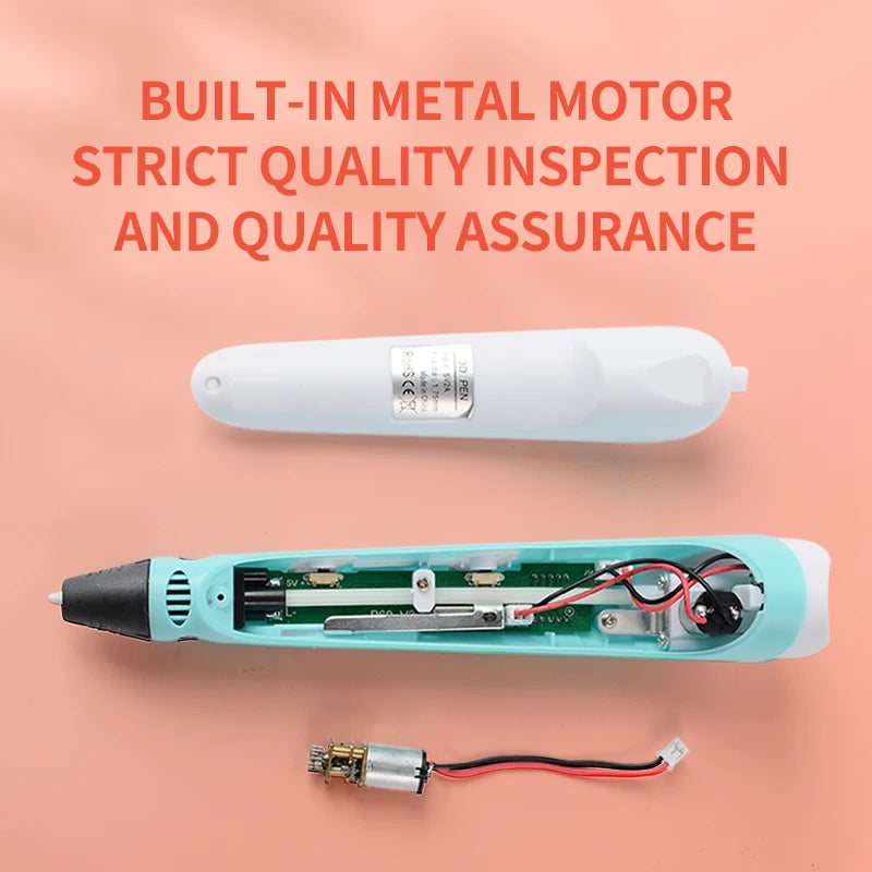 3D Printing Pen with LCD Screen | PLA Filament Kids DIY Toy 3D Printing Pen QXL