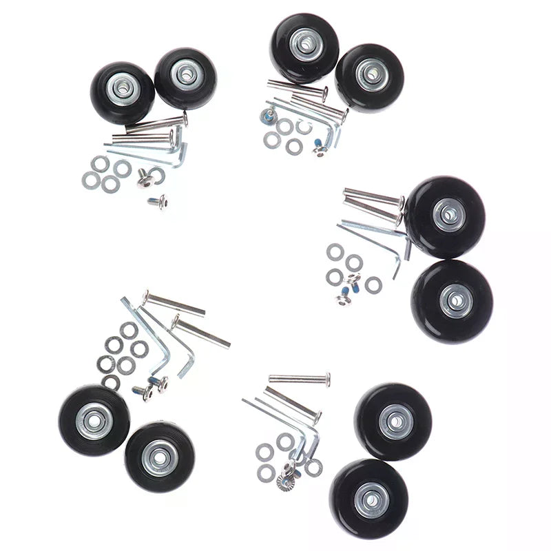 Luggage Replacement Wheels & Axles Kit 40–54mm | Suitcase Repair Luggage Wheel Repair Kit QXL