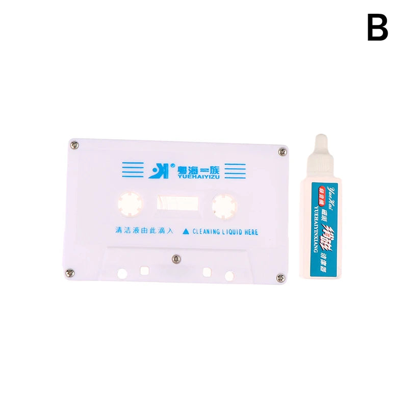 DVD CD Lens Cleaner & Cassette Tape Head Cleaner Demagnetizer Player Cleaning Kit QXL B