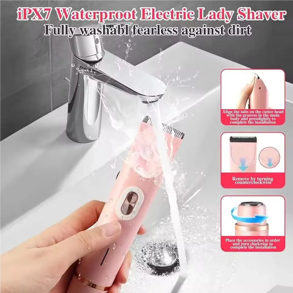 2-in-1 Electric Epilator & Bikini Trimmer | Waterproof Electric Epilator QXL