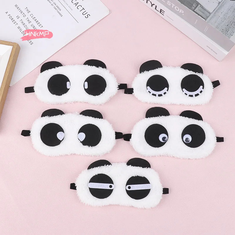 Plush Panda Sleep Mask | Soft Light-Blocking Eye Cover Sleep Eye Mask QXL