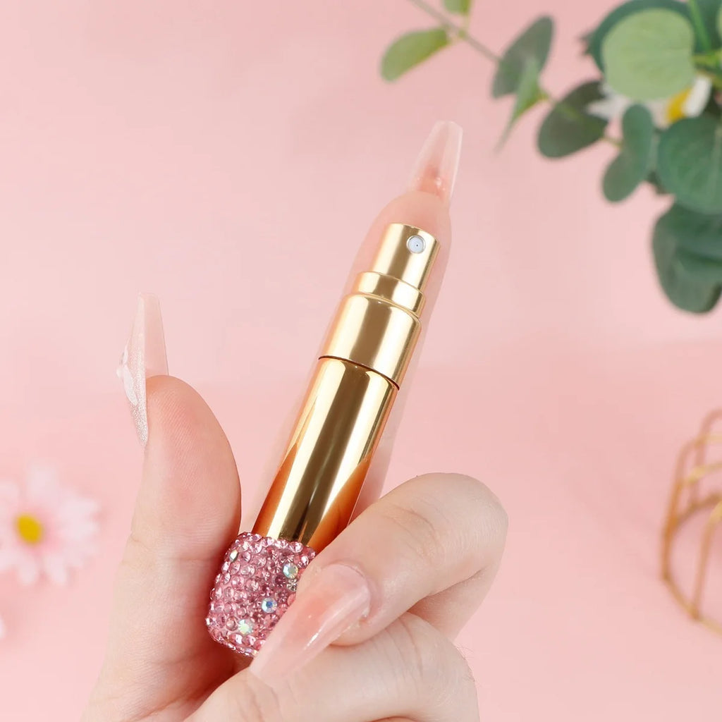 10ml Diamond Glass Perfume Spray Bottle | Refillable Atomiser Perfume Atomiser Bottle QXL 5ml058702 powder dia 5ml