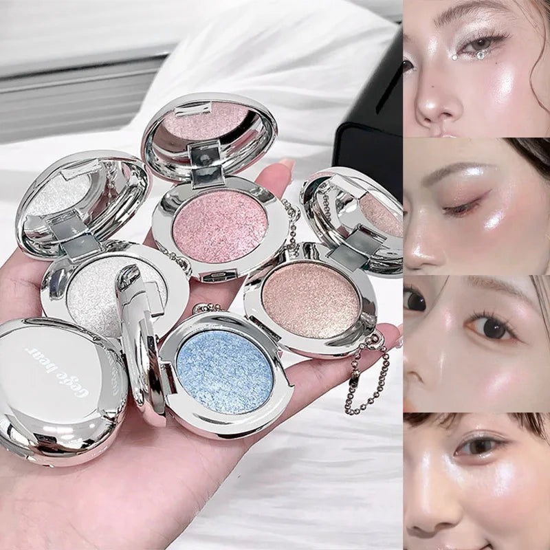 Star Diamond Shimmer Highlighter Cream – Mirror Compact Shimmer Highlighter QXL