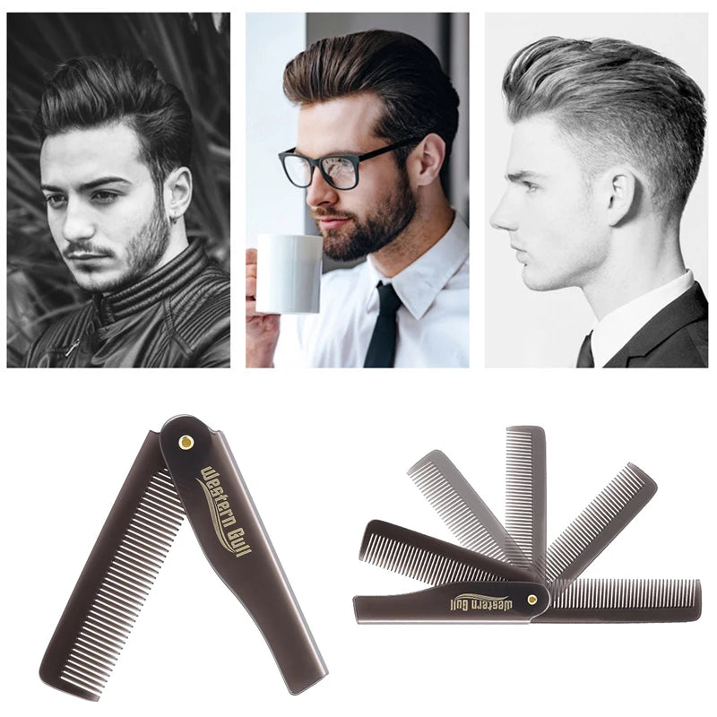 Foldable Pocket Comb – Plastic Beard & Hair Styling Tool Foldable Pocket Comb QXL
