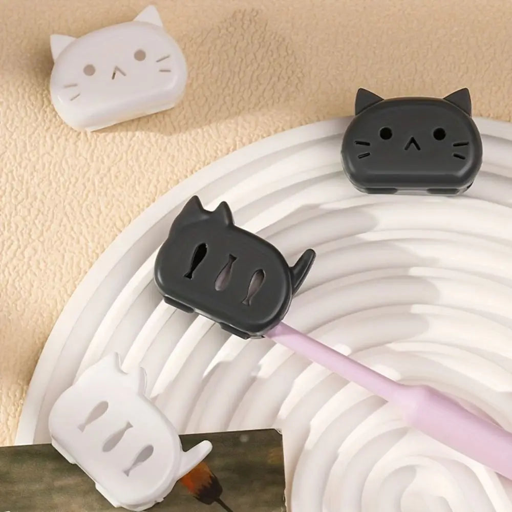 4-Pack Cat Shape Toothbrush Head Covers – Dustproof Case Toothbrush Head Cover QXL