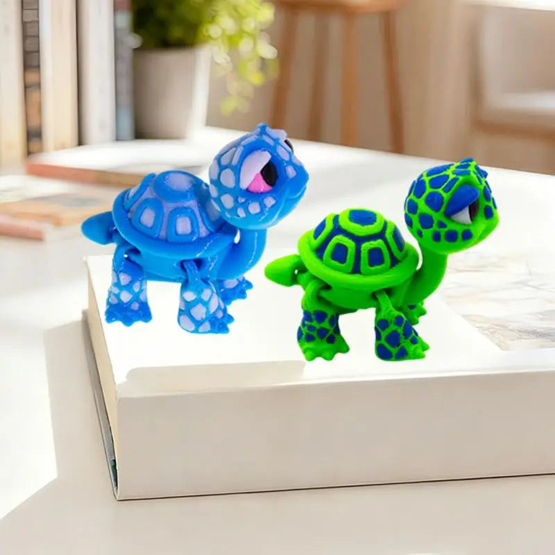 3D Printed Turtle Model | Articulated Cartoon Figurine Animal Figurine QXL