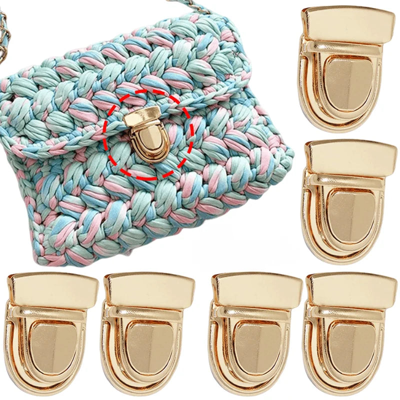 5-Pack Metal Duckbill Clasp Locks for DIY Purse & Bag Making Purse Clasp Hardware QXL