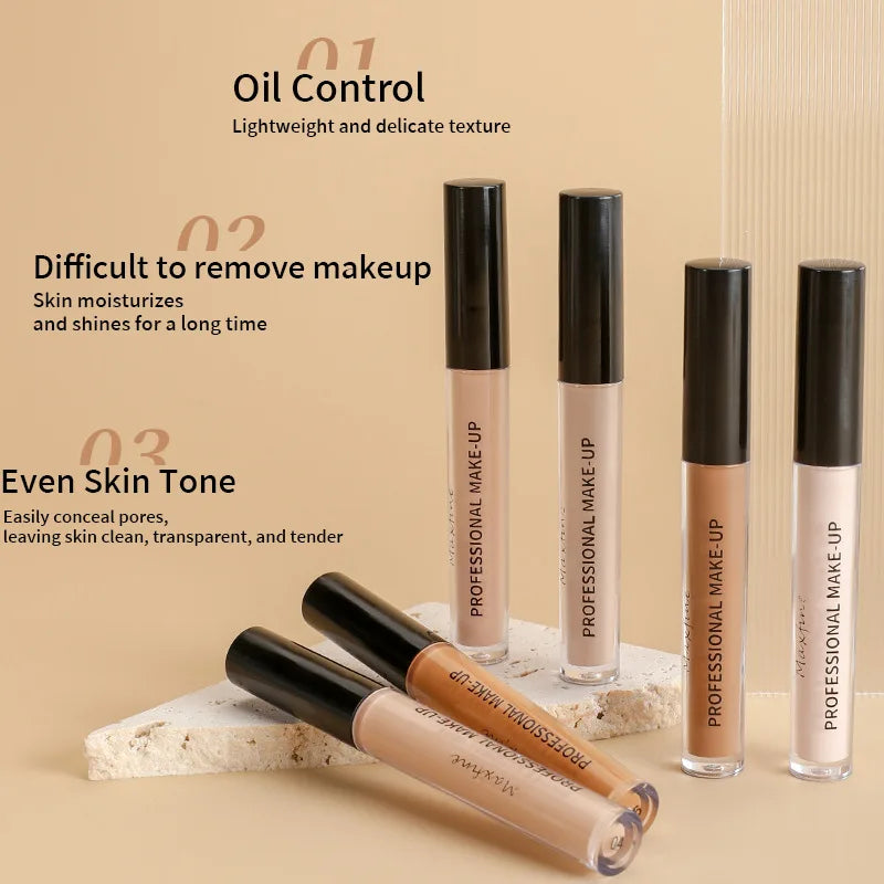 MAXFINE Liquid Concealer – Matte, Waterproof, Full Coverage Liquid Concealer QXL
