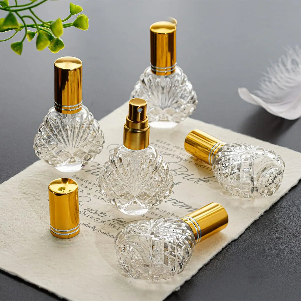 12-Pack 15ml Refillable Glass Perfume Atomizer Bottles & Funnels Perfume Atomizer Set QXL