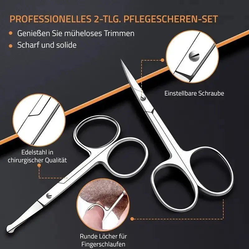 Stainless Steel Eyebrow, Nose & Beard Trimming Scissors Grooming Scissors QXL