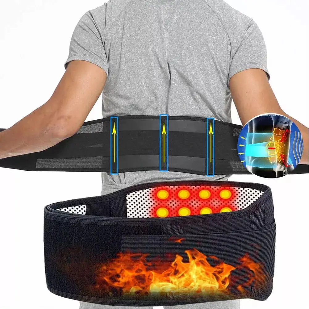 Adjustable Self-Heating Lumbar Support Belt | Back Brace Lumbar Support Belt QXL