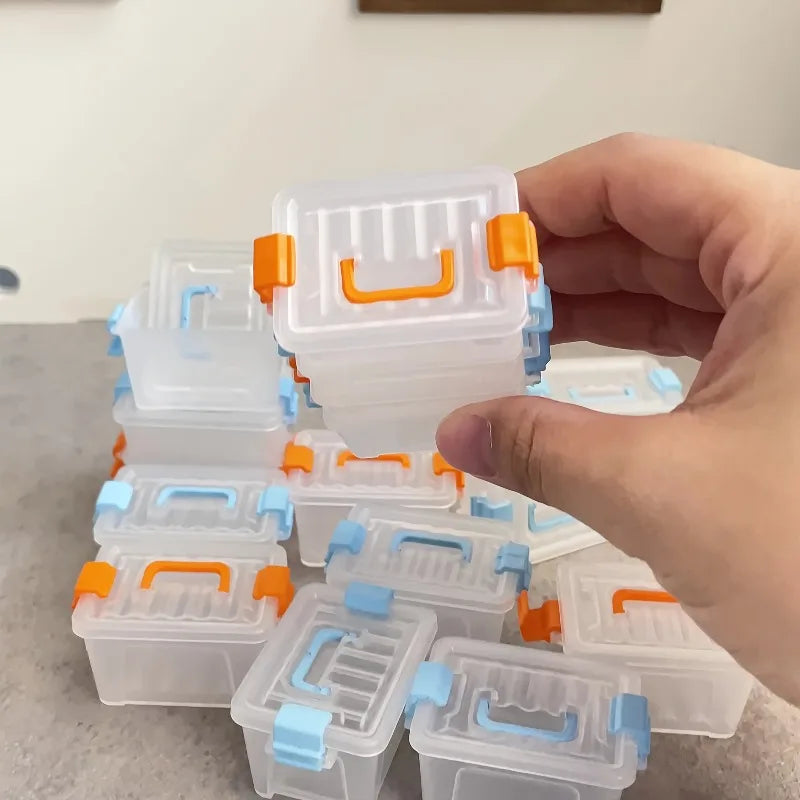 Mini Suitcase Storage Box | Transparent DIY Miniature Case Miniature Storage Box QXL