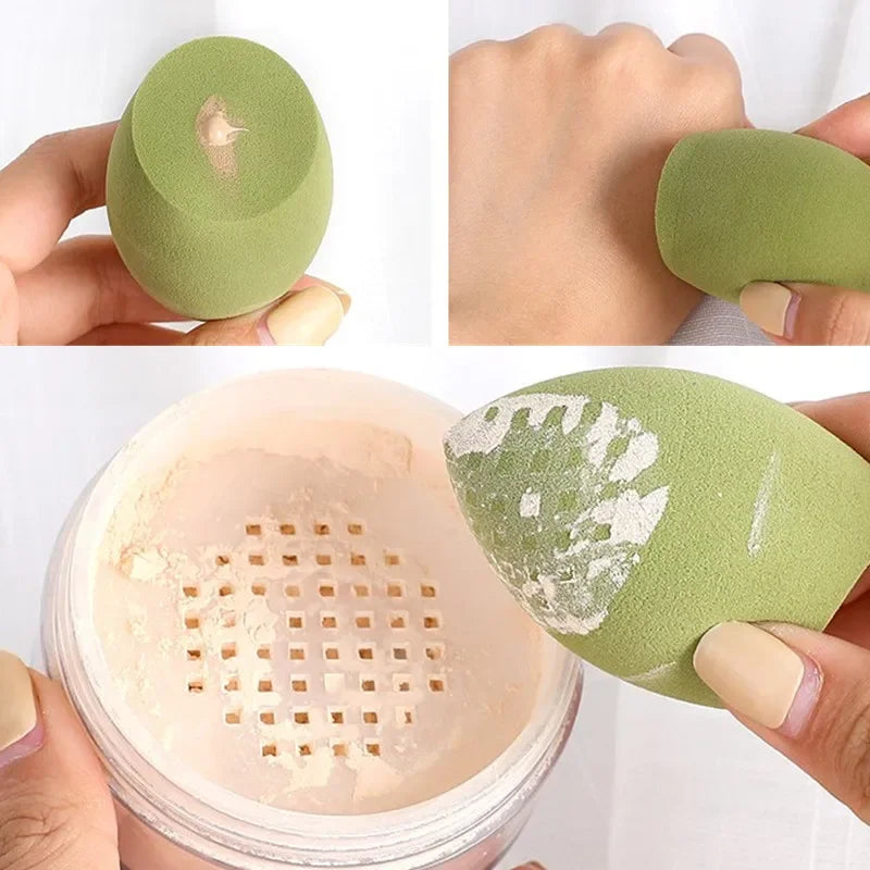 Latex-Free Egg Makeup Sponge | Dry & Wet Foundation Puff Makeup Blending Sponge QXL