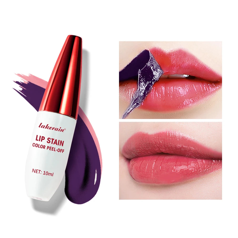 Peel-Off Matte Lip Stain | 24H Waterproof Long-Lasting Color Peel-Off Lip Stain QXL