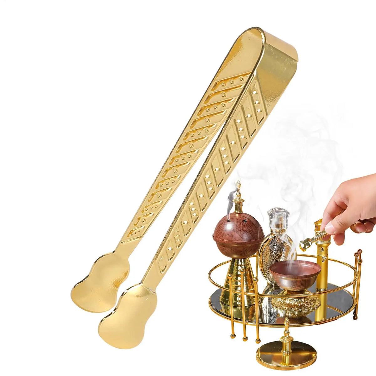 Incense Tongs Long Handle Aromatherapy Burner Clip | Spa Yoga Incense Burner Tongs QXL