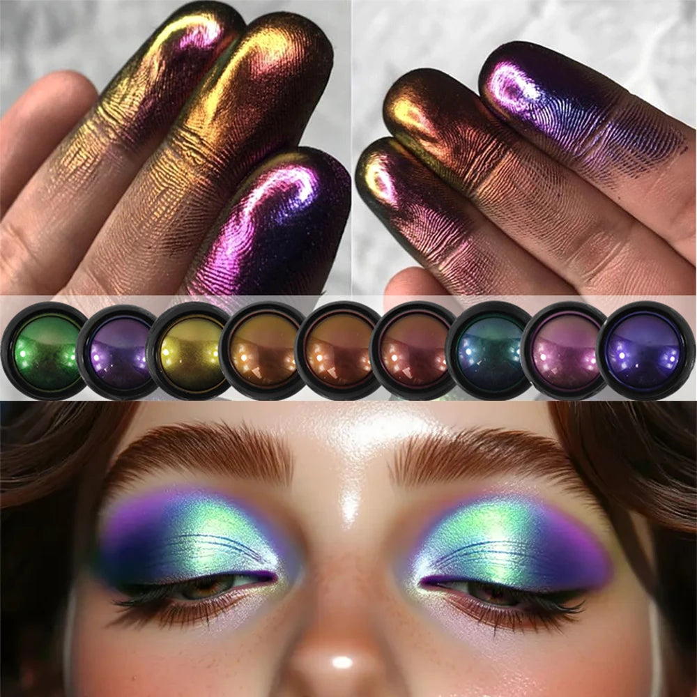 Multi-Chrome Chameleon Eyeshadow Shifting Pigment Powder Holographic Eyeshadow Pigment QXL