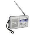 YITHOR Portable AM/FM Shortwave Emergency Radio | 2AA Battery Portable Emergency Radio QXL Silver-R119