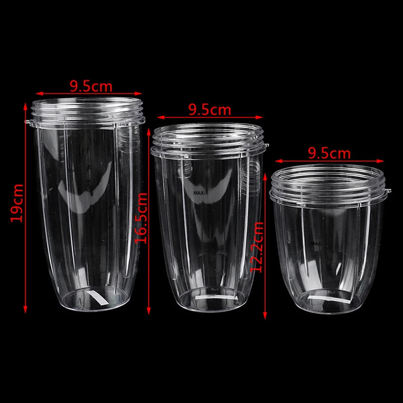 NutriBullet Replacement Cups 18oz 24oz 32oz | Clear PC Cups Blender Replacement Cup QXL