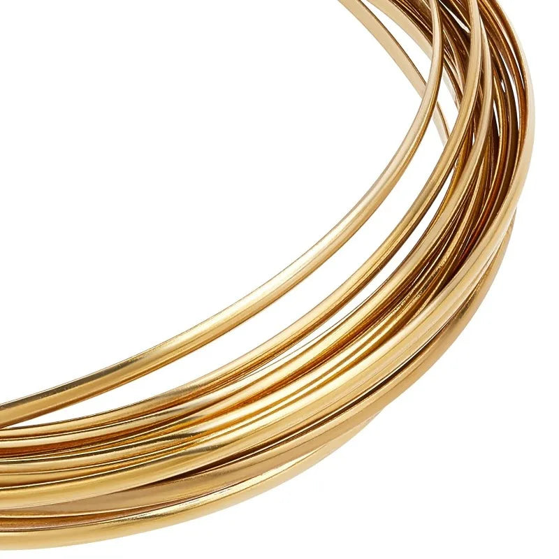 Half Round Yellow Brass Wire 18 Gauge | Jewelry Craft Wire Jewelry Craft Wire QXL