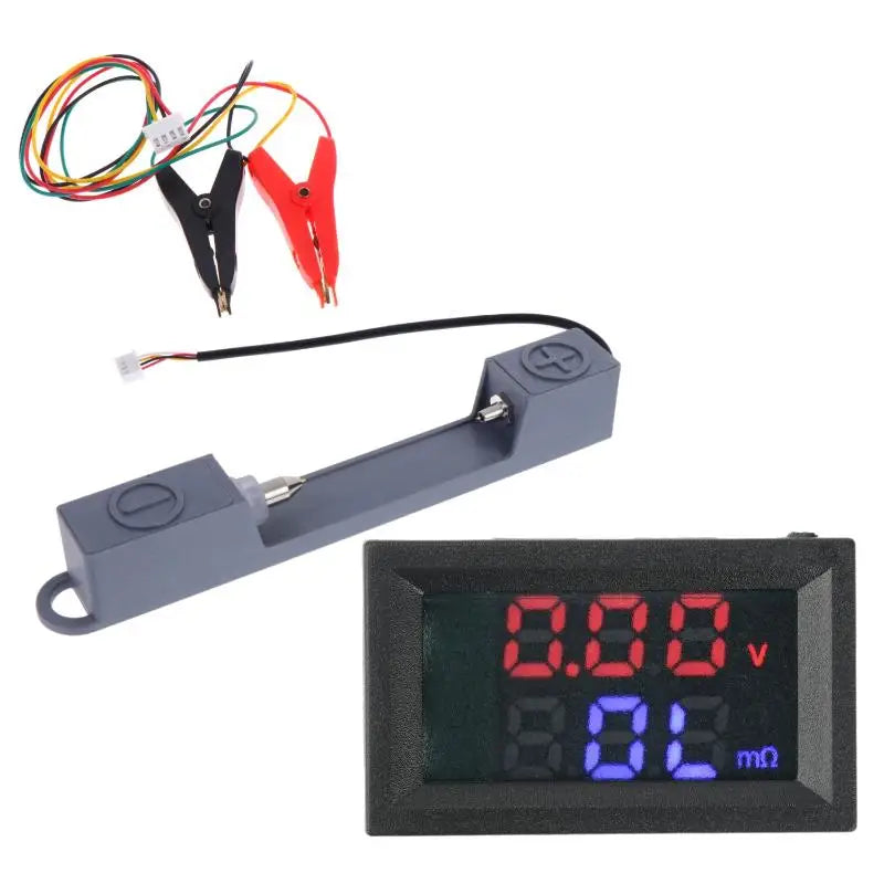 VR452 Battery Internal Resistance Tester & Voltmeter DC 4–12V Battery Resistance Tester QXL