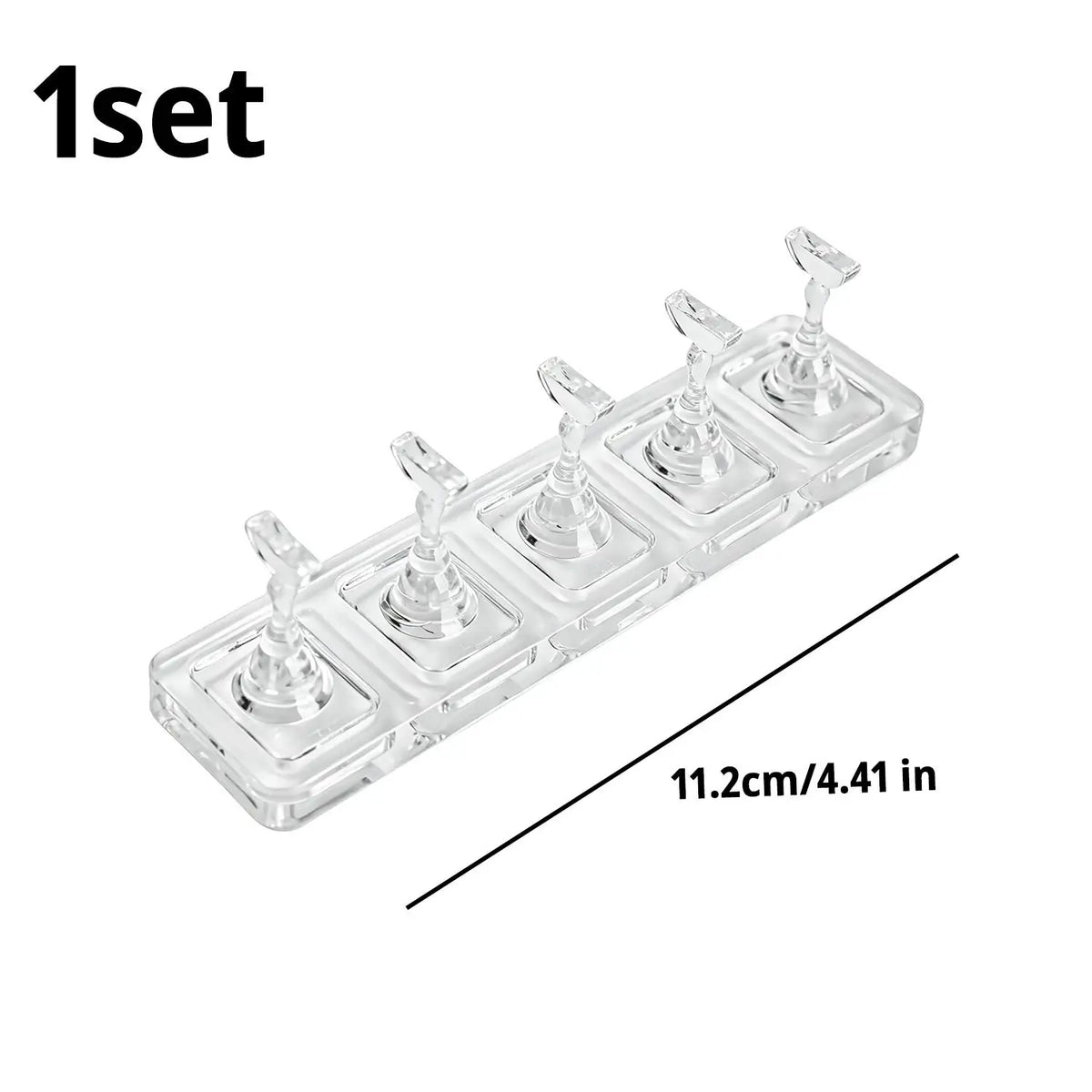Acrylic Non-Magnetic Nail Practice Stand | Tips Holder Nail Art Practice Stand QXL 1set