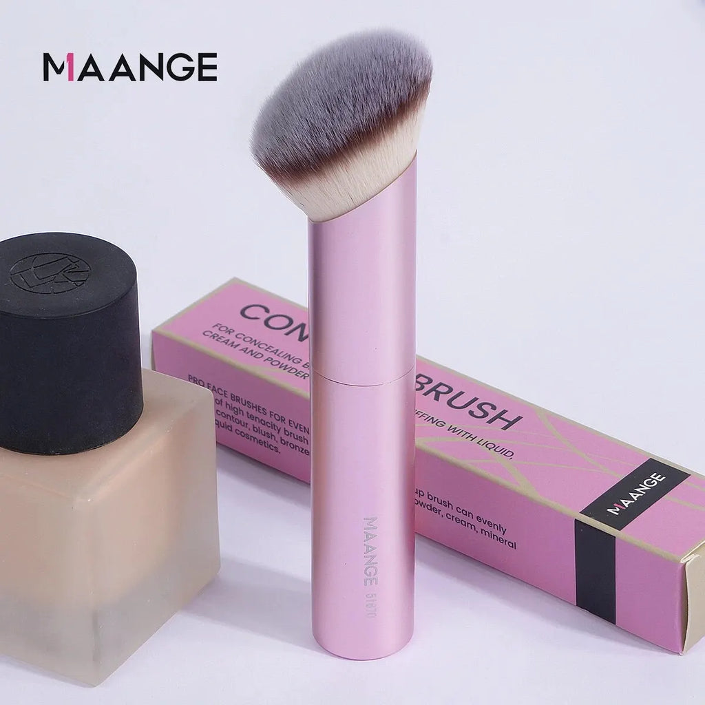 MAANGE Angled Foundation Buffing & Concealer Makeup Brush Angled Makeup Brush QXL