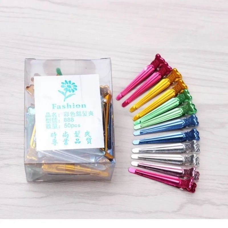 45-Pack Mini Metal Hair Clips | Heat Resistant Salon Clips Hair Sectioning Clips QXL