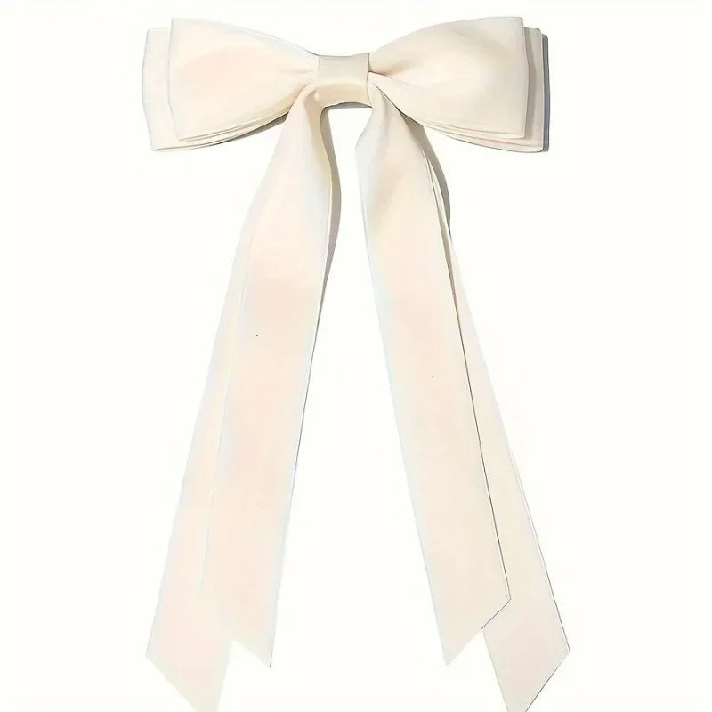 4-Pack Double-Layer Ribbon Bow Hair Clips | Ballet Style Bow Hair Clips QXL