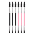 KOSSHOW 6-Pc Double-End Eyebrow & Lash Brush Set Eyebrow Brush Set QXL MULTI Nylon