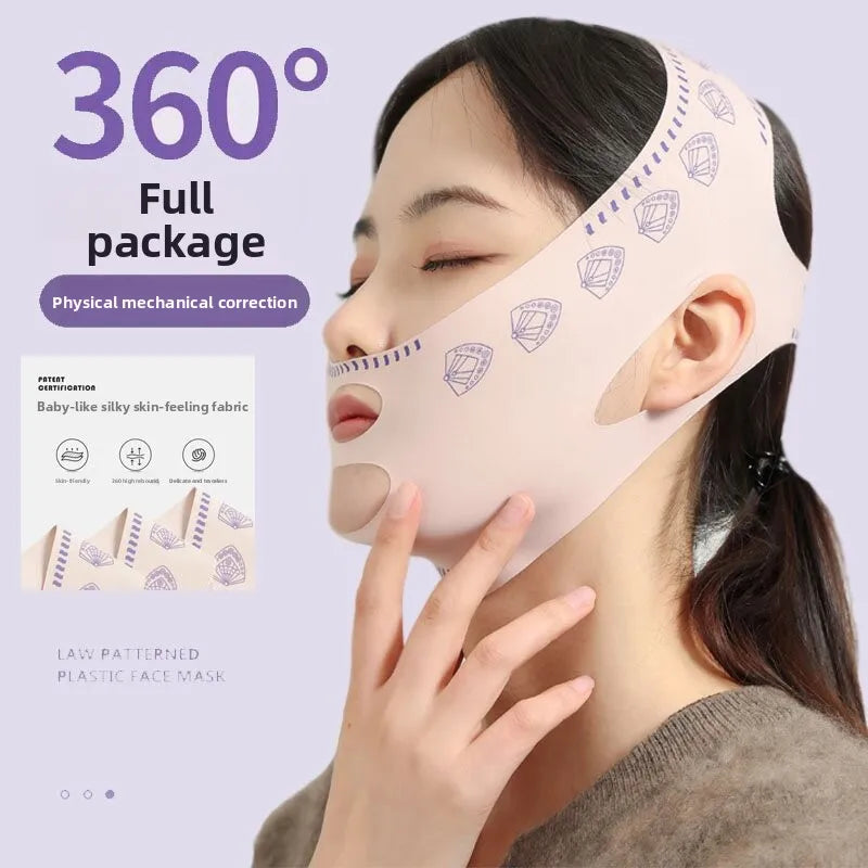 V-Shape Face Lifting Bandage | Overnight Chin Slimmer Strap Face Lifting Bandage QXL