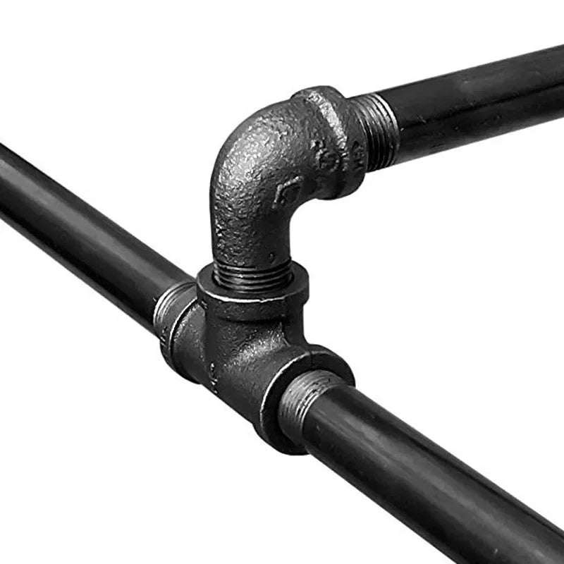 2-Pack Industrial Pipe Wall-Mounted Clothes Rack | Heavy Duty Wall-Mounted Clothes Rack QXL