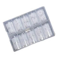 10-Pack Pink Plaid Nail Art Transfer Foils | DIY Manicure Decals Nail Transfer Foils QXL B CN