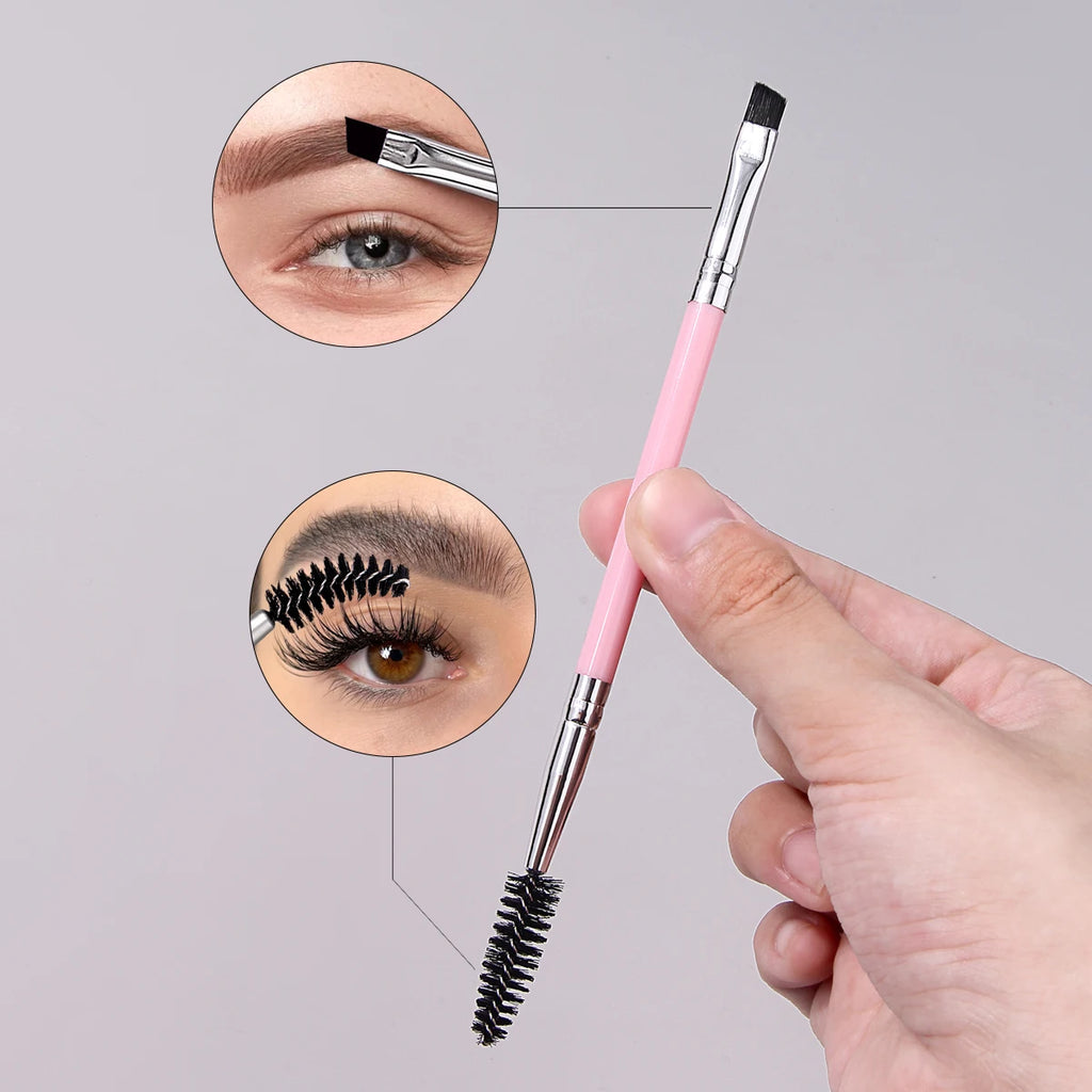 KOSSHOW 6-Pc Double-End Eyebrow & Lash Brush Set Eyebrow Brush Set QXL