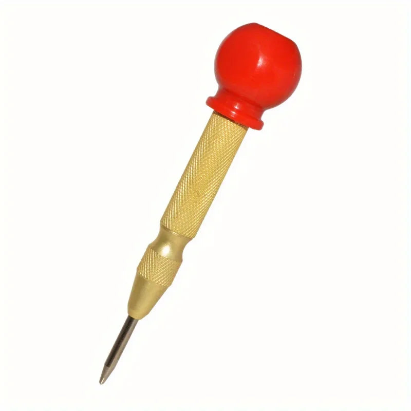 Automatic Spring Center Punch – Adjustable Tension Red Grip Center Punch Tool QXL