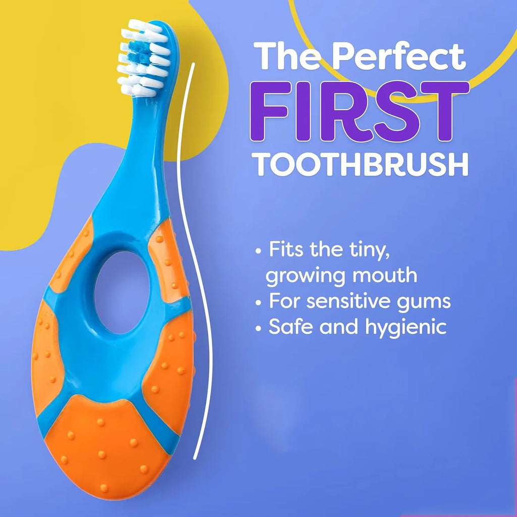4-Pack Kids Silicone Finger Toothbrush | Soft Bristles BPA-Free Kids Toothbrush Set QXL
