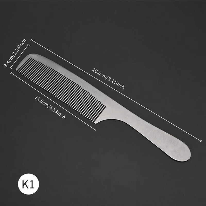 Stainless Steel Anti-Static Barber Comb | Salon Styling Barber Styling Comb QXL K1