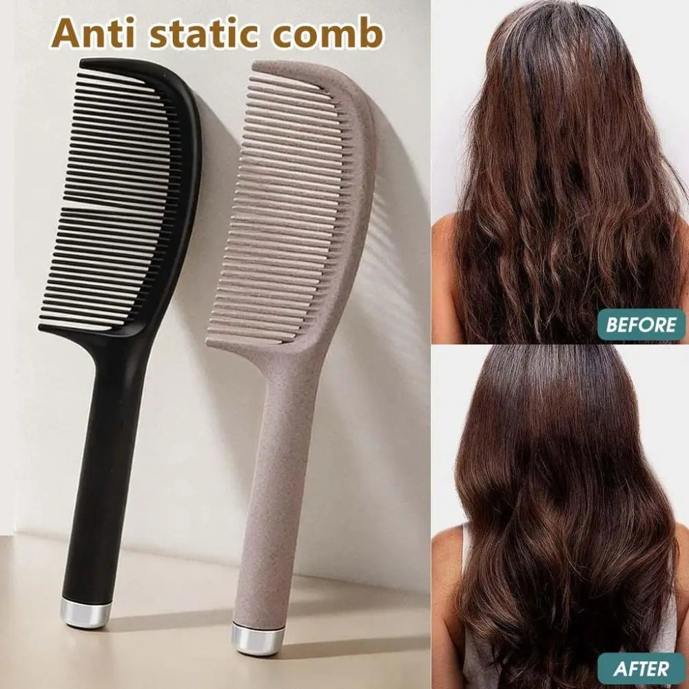 Anti-Static Coffee Extract Hair Comb | Oil Control & Detangle Hair Detangling Comb QXL