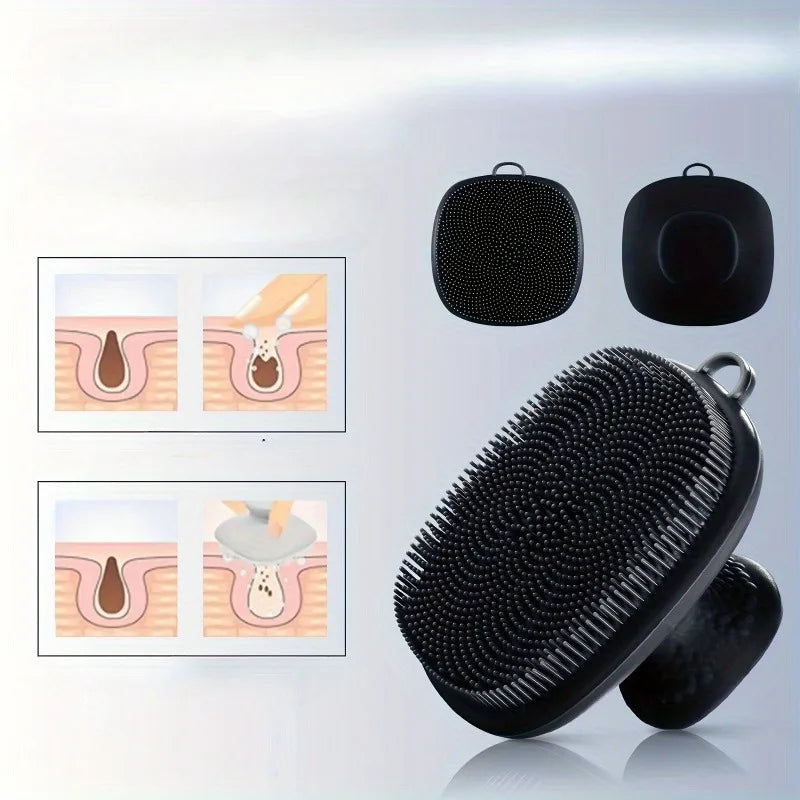 Square Silicone Face Wash Brush | Gentle Facial Cleansing Tool Facial Cleansing Brush QXL
