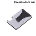 Slim RFID Minimalist Wallet – Aluminum Money Clip & Card Holder RFID Slim Wallet QXL A6