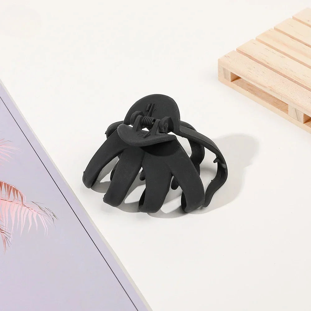 Large Matte Octopus Hair Claw Clip | Shark Clip for Women Hair Claw Clip QXL ms black
