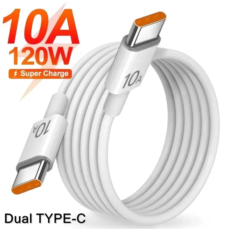 10A 120W USB-C to USB-C Fast Charging Cable | 5 Lengths USB-C Charging Cable QXL